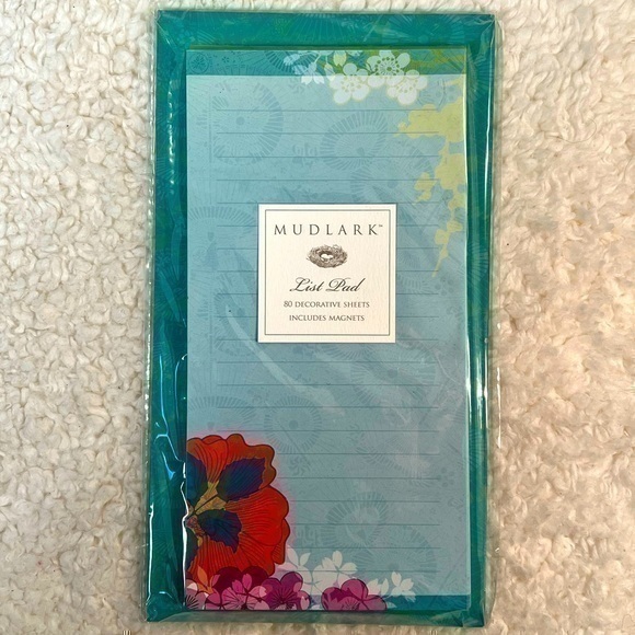 Mudlark “Isola Bella” Magnetic Back List Pad - Picture 1 of 2